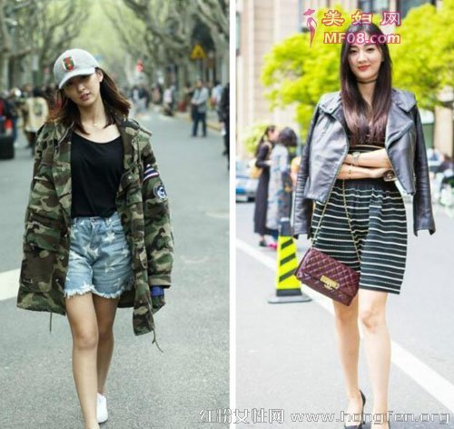时装周外各种养眼美女大秀衣品 上海时装周街拍秀示范