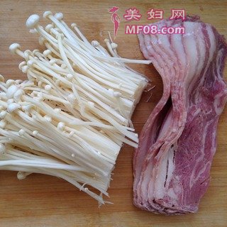 铁板培根金菇卷