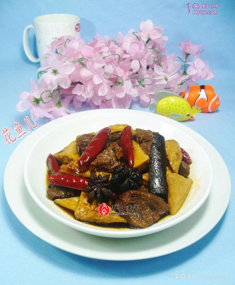 豆腐干烧牛肉