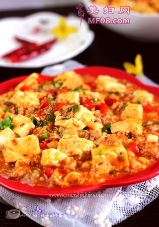 海鲜菇肉末豆腐