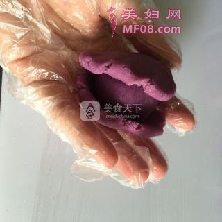 香甜紫薯饼的做法步骤：7