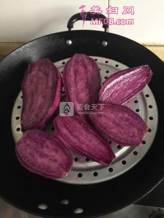 香甜紫薯饼的做法步骤：1