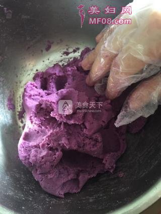 香甜紫薯饼的做法步骤：6