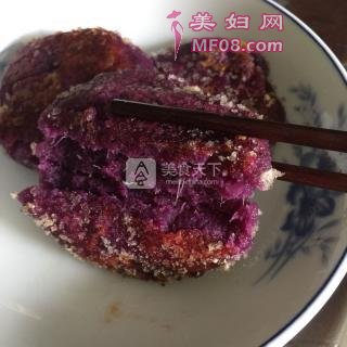 香甜紫薯饼的做法步骤：10