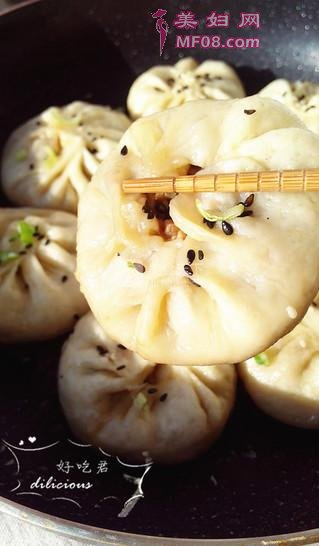 香菇虾仁生煎包的做法步骤：21