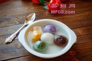 团团圆圆～五彩黑芝麻汤圆的做法步骤：18