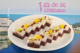 山药紫薯桂花糕的做法步骤：18