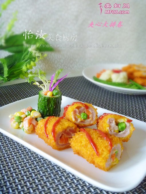 夹心大排卷的做法