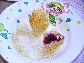 紫薯麻团的做法步骤：11