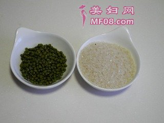 绿豆米糊的做法步骤：1
