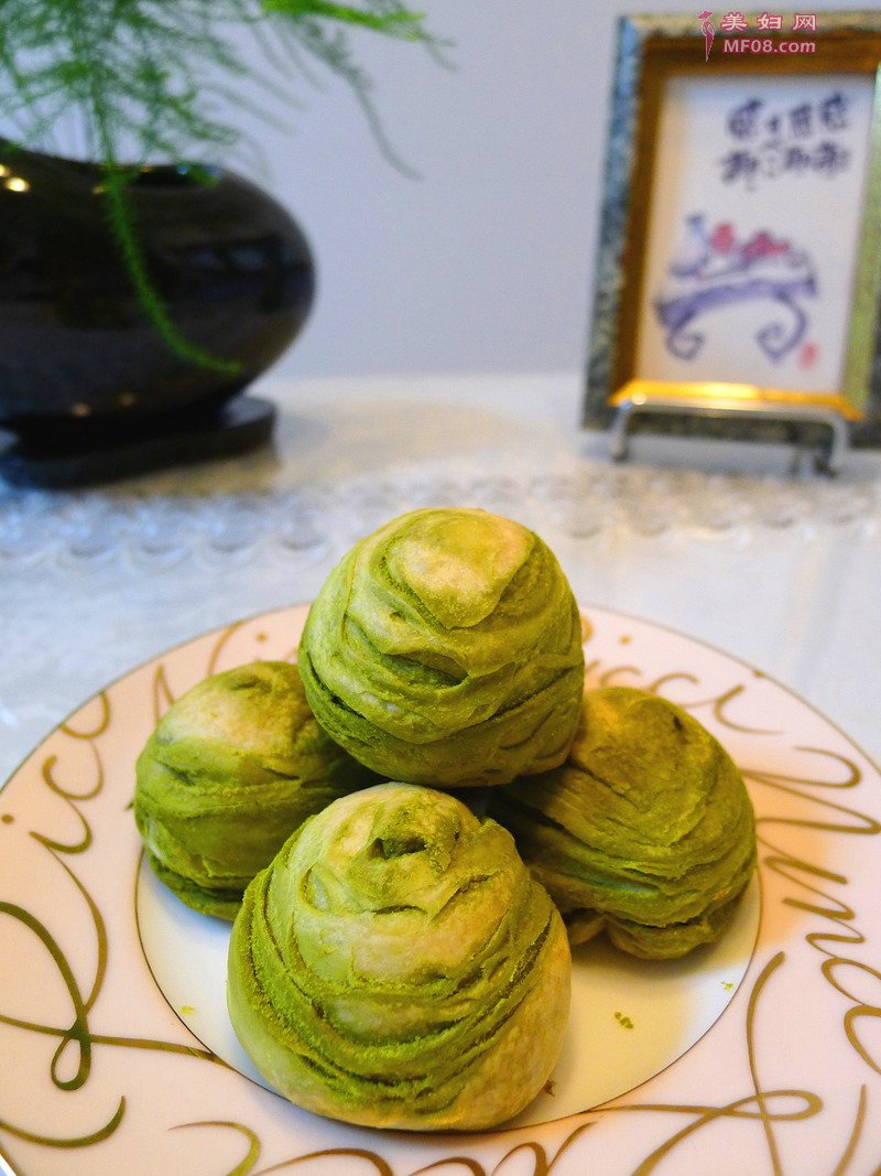 抹茶红豆酥的做法