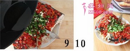 宴客菜剁椒鱼头步骤9-10