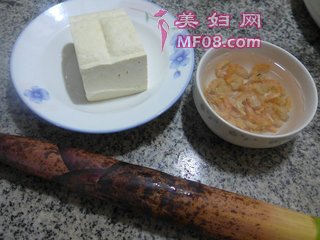 开洋雷笋烧豆腐