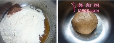 低糖广式玫瑰豆沙月饼步骤1-2
