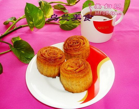 低糖广式玫瑰豆沙月饼的做法