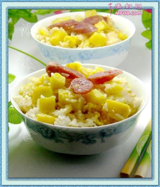 红薯腊肠饭7