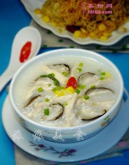 鲜菇鸡肉粥5
