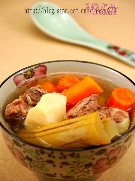 竹蔗红萝卜马蹄汤3