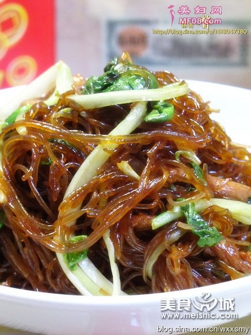 无锡风味炒粉丝步骤