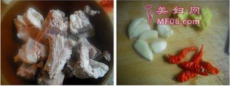 土豆烧排骨步骤1