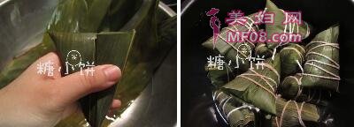 香辣芋艿肉粽的做法步骤7-8