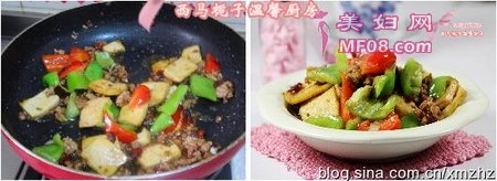 双椒烩豆腐的做法步骤9