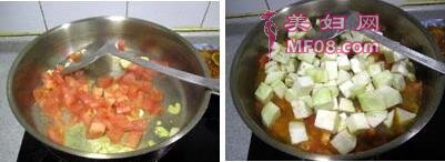西红柿烧茄子步骤3-4
