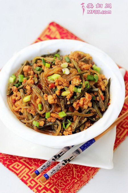 干豇豆炒粉条