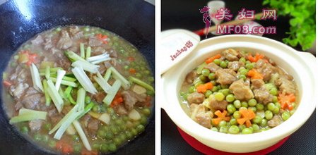 豌豆焖排骨步骤7-8