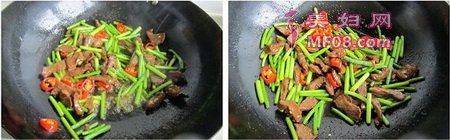 蒜薹牛柳步骤5