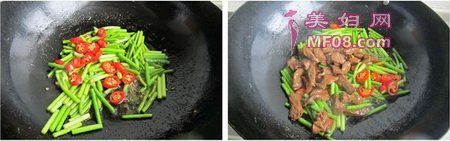 蒜薹牛柳步骤3-4