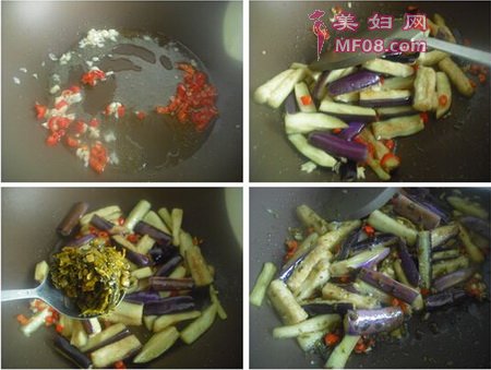 盐菜煨茄条步骤3