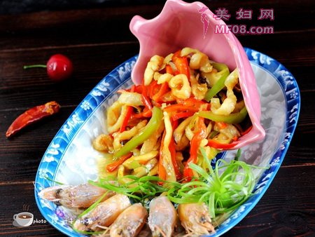 双椒敲虾