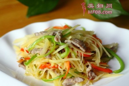 土豆丝炒肉