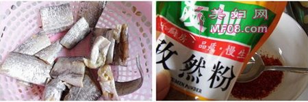 香辣孜然炸带鱼步骤1-2