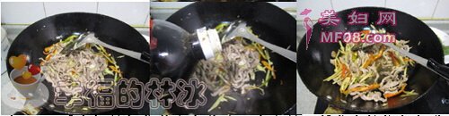 仔姜辣椒炒肉步骤7-9
