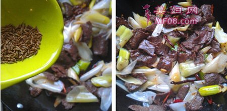 葱爆牛肉步骤
