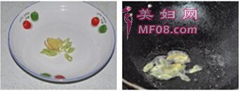 梭子蟹炒菜花步骤3-4