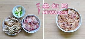 茶树菇香爆鸡块步骤1