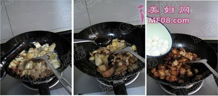 鹌鹑蛋烧花肉步骤