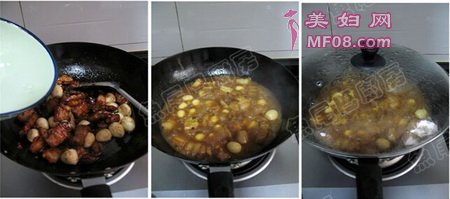鹌鹑蛋烧花肉步骤