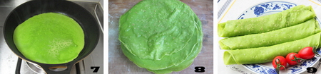 菠菜蛋饼步骤7-8