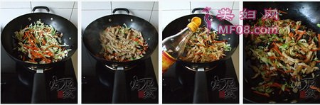 时蔬炒饼做法步骤5-8