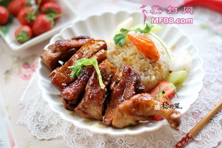照烧鸭腿饭的做法