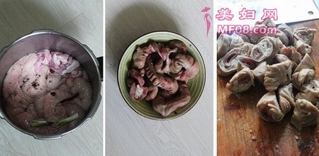 家常炒肥肠步骤1-3