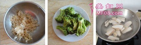 鲍汁干贝白灵步骤4-6