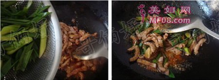青蒜爆炒腰花步骤9-10