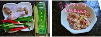 茶油炒鸡步骤1