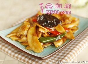 杏鲍菇炒肉片