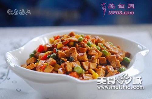 香干烩时蔬丁